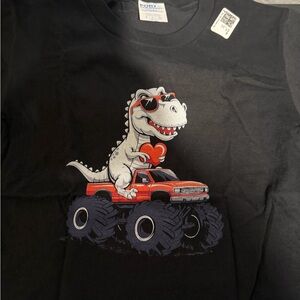 Dinosaur Monster Truck Graphic Tee